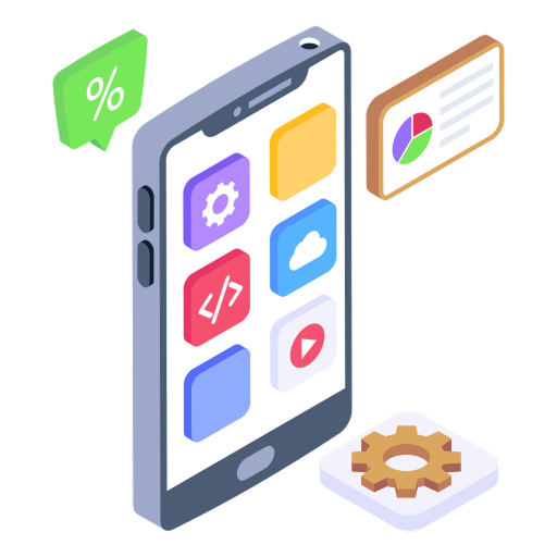 Mobile app development services icon